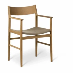 Siza karmstol Vitpigmenterad ek-lin sits
