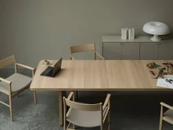Siza karmstol Vitpigmenterad ek-lin sits