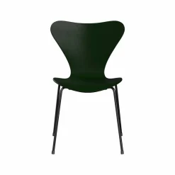 Sjuan 3107 stol Evergreen-färgad ask-svart stativ