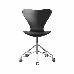 Sjuan 3117 kontorsstol hårda hjul Coloured ash black-chrome