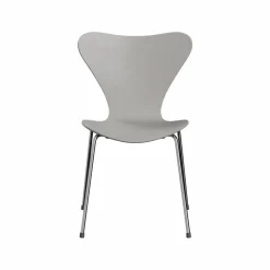 Sjuan 3107 stol Nine grey-färgad ask-kromat stålstativ