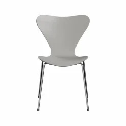 Sjuan 3107 stol Nine grey-lackad-kromat stålstativ