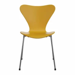Sjuan 3107 stol Yellow-rostfritt stål