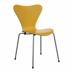 Sjuan 3107 stol Yellow-rostfritt stål