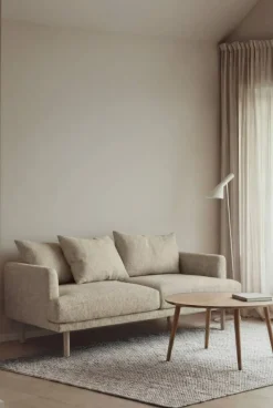 Sjövik soffa Bern Beige 0341-vitoljad ek 2 5-sits