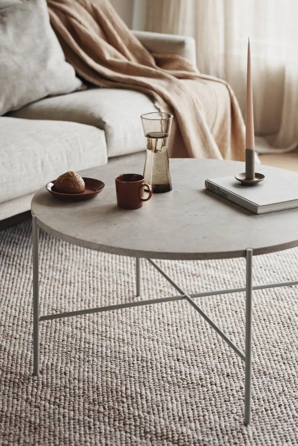 Sjövik soffa Bern Beige 0341-vitoljad ek 3 5-sits