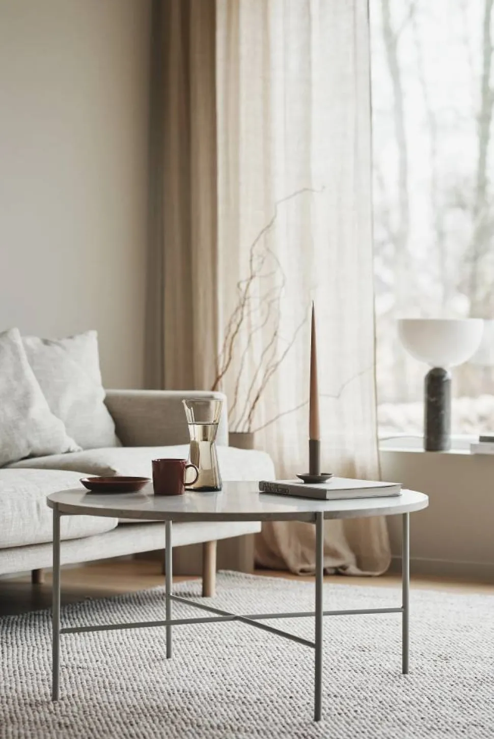 Sjövik soffa Bern Beige 0341-vitoljad ek 3 5-sits