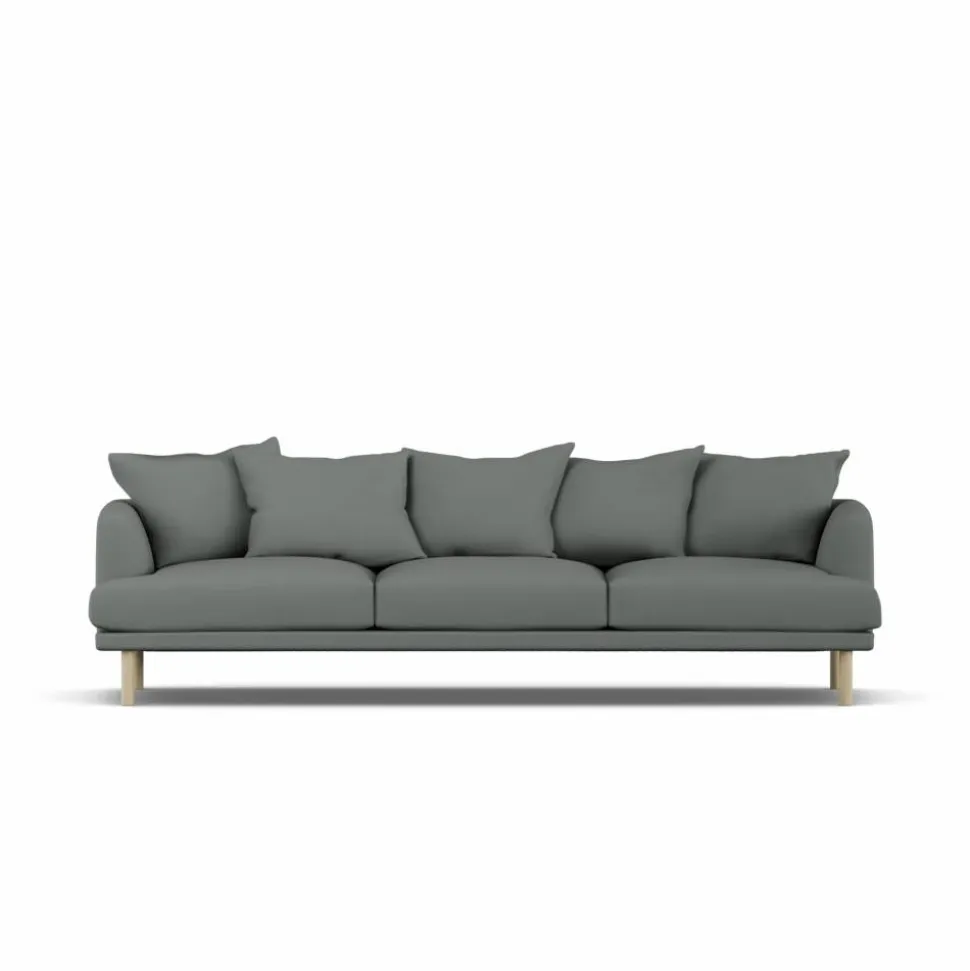 Sjövik soffa Caleido Grey 1240-vitoljad ek 3 5-sits