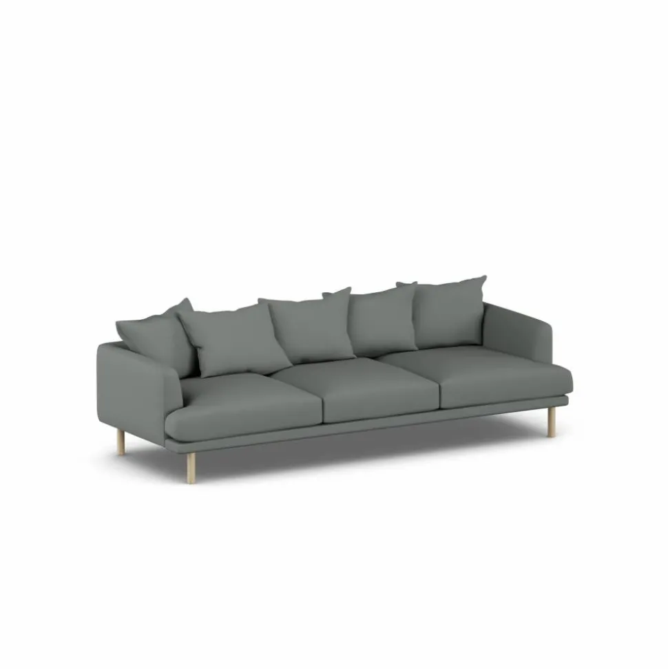 Sjövik soffa Caleido Grey 1240-vitoljad ek 3 5-sits