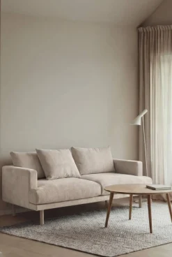 Sjövik soffa Jump Beige 1956-vitoljad ek 2 5-sits
