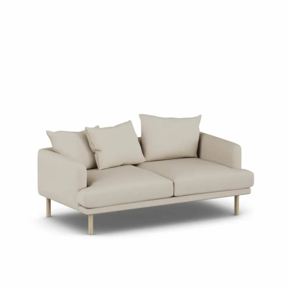Sjövik soffa Jump Beige 1956-vitoljad ek 2 5-sits