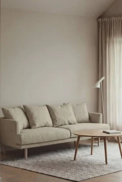 Sjövik soffa Luiza Beige 3981-vitoljad ek 3-sits