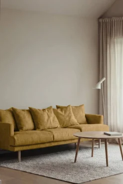 Sjövik soffa Luiza Mustard 3972-vitoljad ek 3 5-sits