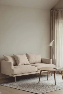 Sjövik soffa Same Beige 6670-vitoljad ek 2 5-sits