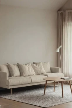 Sjövik soffa Same Beige 6670-vitoljad ek 3 5-sits