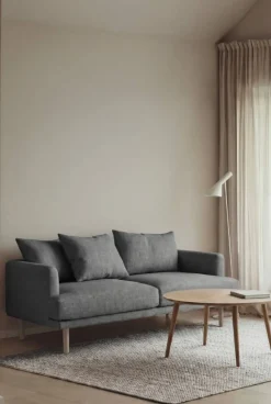 Sjövik soffa Same Blue 6678-vitoljad ek 2 5-sits