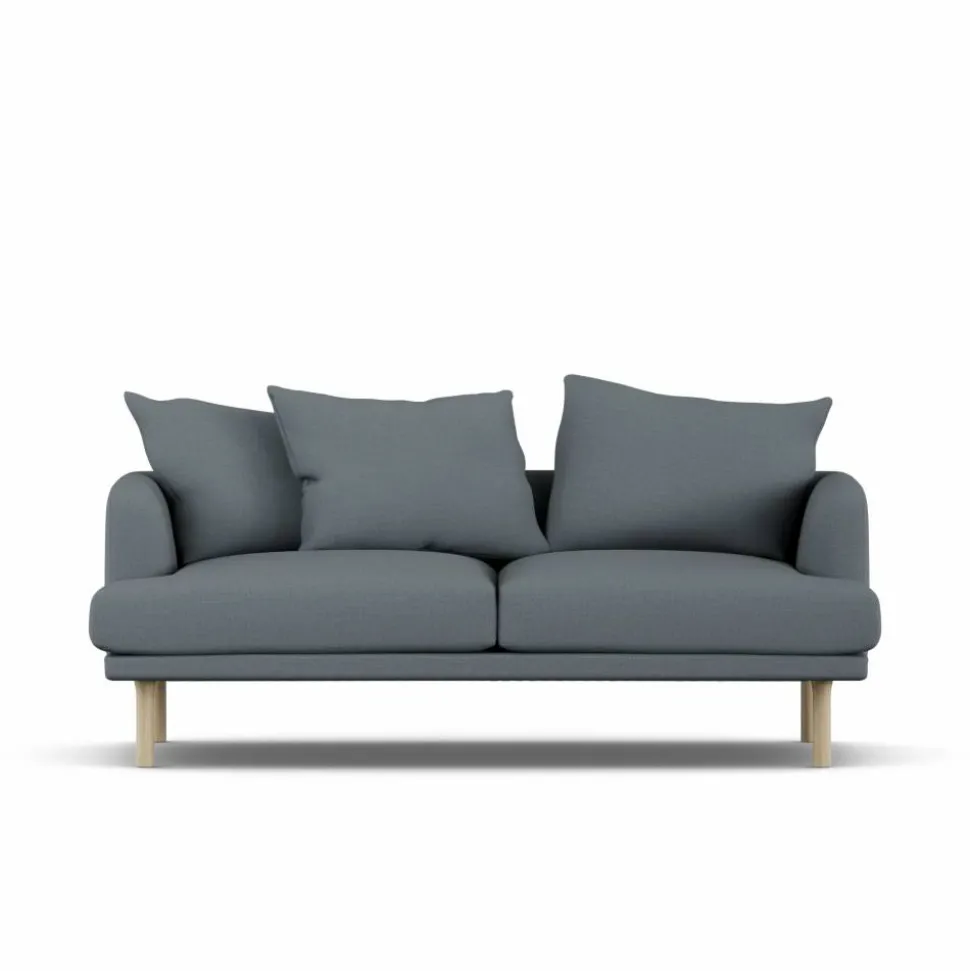 Sjövik soffa Same Blue 6678-vitoljad ek 2 5-sits