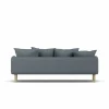 Sjövik soffa Same Blue 6678-vitoljad ek 3-sits