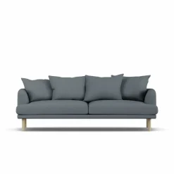 Sjövik soffa Same Blue 6678-vitoljad ek 3-sits