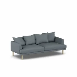 Sjövik soffa Same Blue 6678-vitoljad ek 3-sits