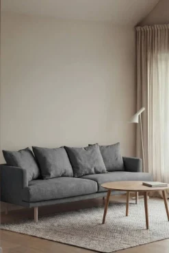 Sjövik soffa Same Blue 6678-vitoljad ek 3-sits