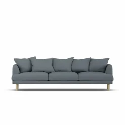 Sjövik soffa Same Blue 6678-vitoljad ek 3 5-sits