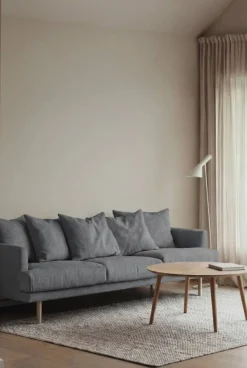 Sjövik soffa Same Blue 6678-vitoljad ek 3 5-sits