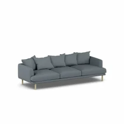 Sjövik soffa Same Blue 6678-vitoljad ek 3 5-sits