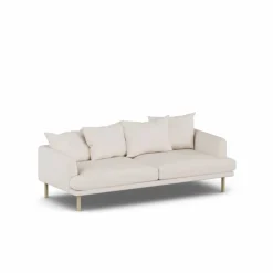 Sjövik soffa Same Off White 6671-vitoljad ek 3-sits