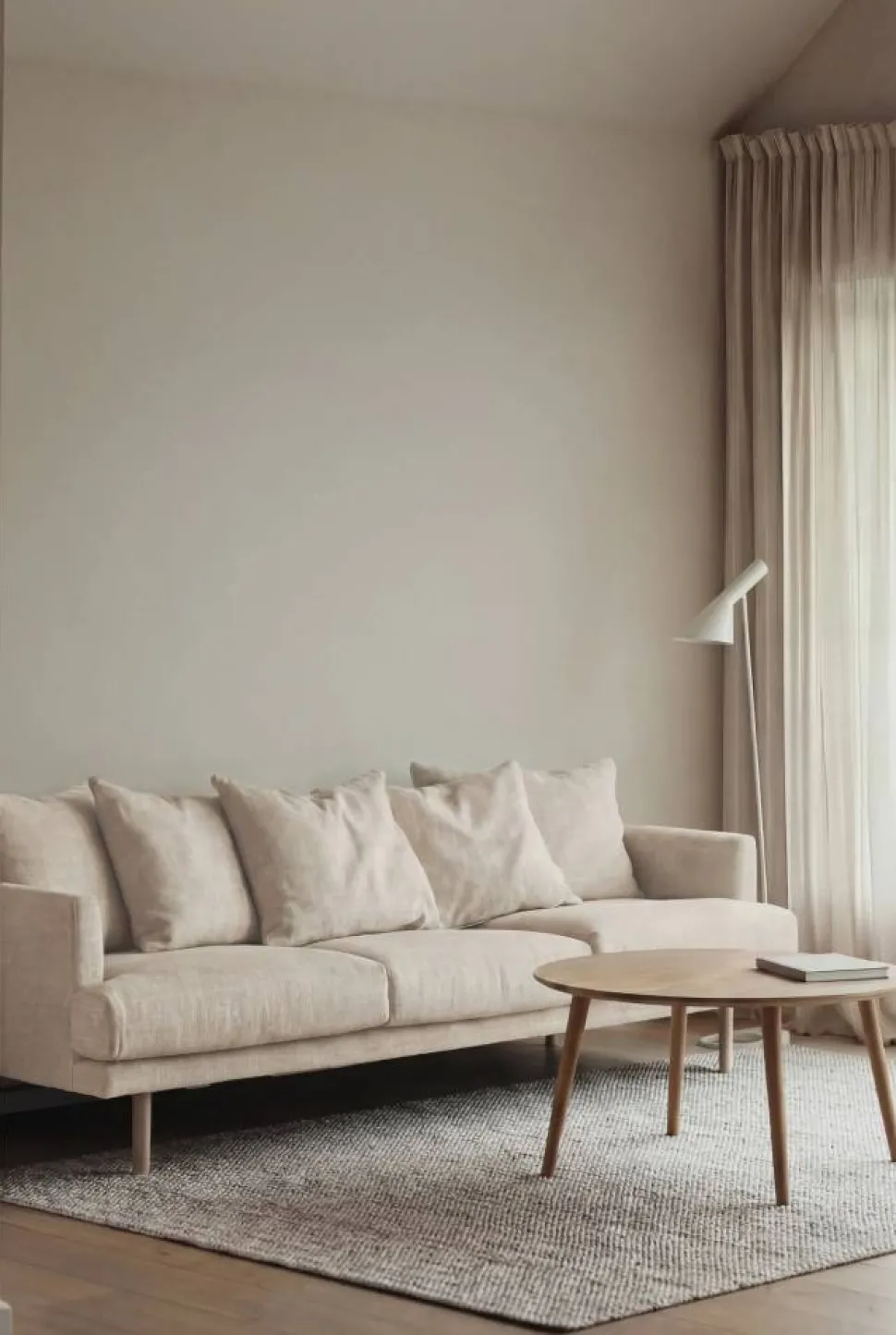 Sjövik soffa Same Off White 6671-vitoljad ek 3 5-sits
