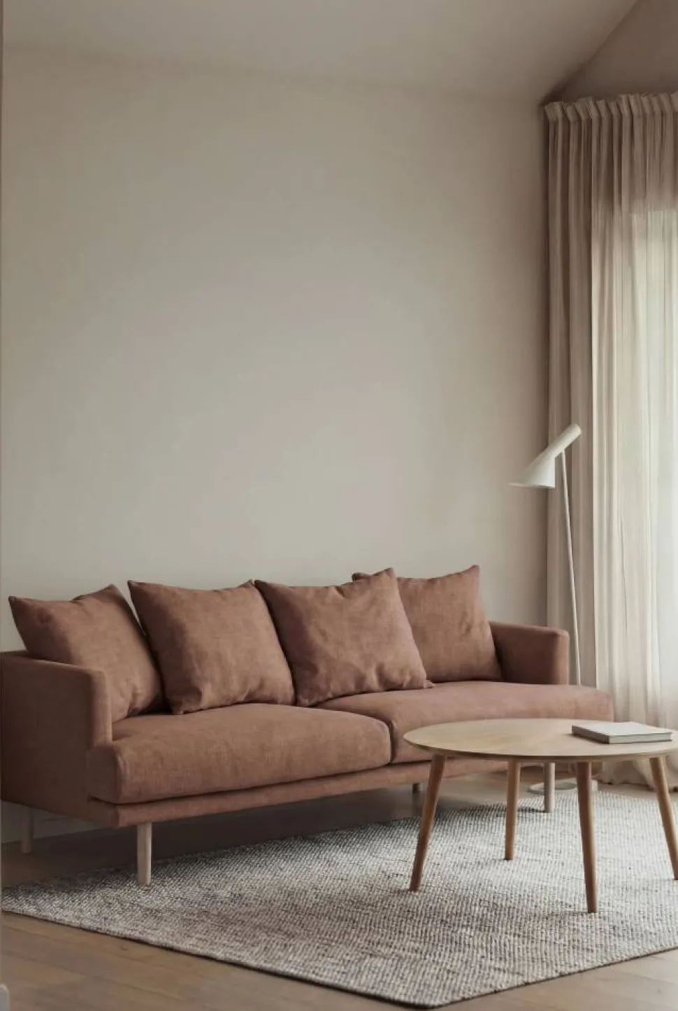 Sjövik soffa Same Rust 6675-vitoljad ek 3-sits