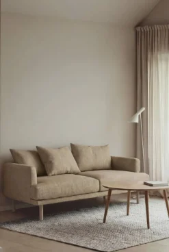 Sjövik soffa Same Sand 6672-vitoljad ek 2 5-sits
