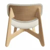 Slab loungestol klädd sits Natural brushed oak-Elle 0200 CMHR Natural