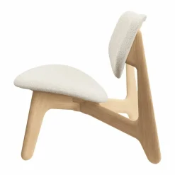 Slab loungestol klädd sits Natural brushed oak-Elle 0200 CMHR Natural