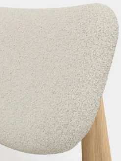 Slab loungestol klädd sits Natural brushed oak-Elle 0200 CMHR Natural
