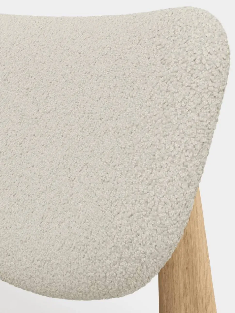 Slab loungestol klädd sits Natural brushed oak-Elle 0200 CMHR Natural