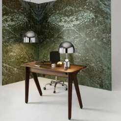 Slab skrivbord 60x120 cm Ek rökt