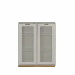 Snö E vitrinskåp light grey eksockel dj.42 cm