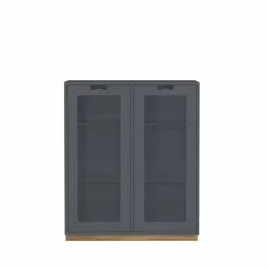 Snö E vitrinskåp storm grey eksockel dj.42 cm