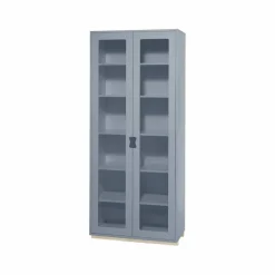 Snö F högskåp vitrin nordic blue björksockel dj.42 cm