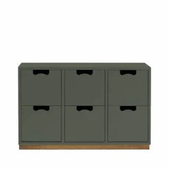 Snö B2 byrå green khaki eksockel
