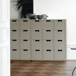 Snö B byrå white björksockel