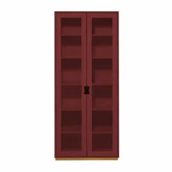 Snö F högskåp vitrin Brown red dj 42 cm