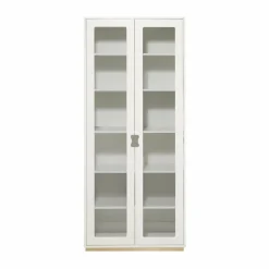 Snö F högskåp vitrin white björksockel dj.30 cm
