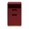 Snö G3 sängbord Brown red