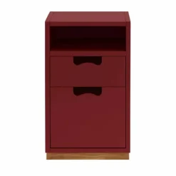 Snö G3 sängbord Brown red