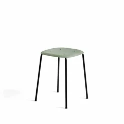 Soft Edge 70 pall Dusty green-svart stålstativ