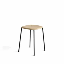 Soft Edge 70 pall Oak-svart stålstativ
