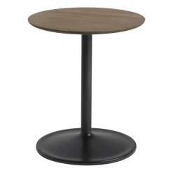 Soft sidobord H 48 cm Solid smoked oak-Black