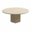 Soho soffbord Beige travertin Ø80x35 cm
